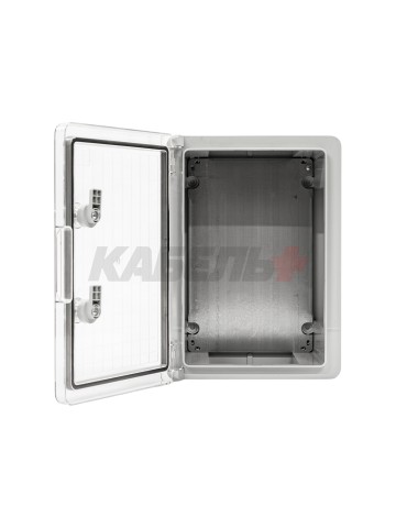 ПАНЕЛЬ ABS С ПЛАСТИКОВОЙ ПРОЗРАЧНОЙ КРЫШКОЙ 25X35X13