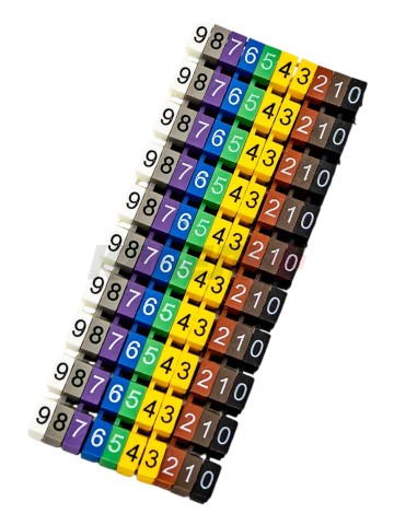 Маркер МКН-"0,1,2,3,4,5,6,7,8,9" 4мм2 (100шт/упак) IEK