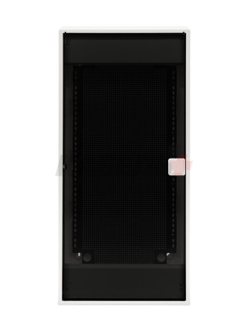 N48-ALFA IT, Щит навесной мультимедийный, 4 ряда, прозрач. дверца, IP40