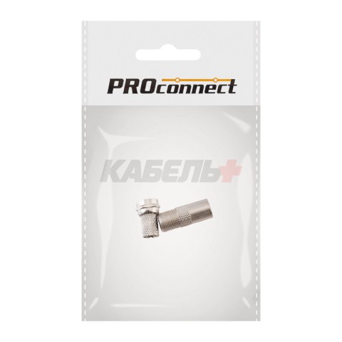 Переходник гнездо F – штекер TV ZnNi PROconnect