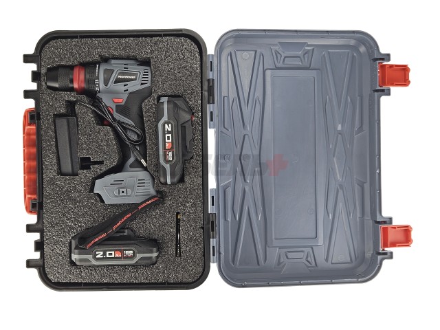 Аккумуляторный бесщеточный шуруповерт MKBL-18BM (Li-ion-2шт, 18В-2.0Ач, съемный патрон, З/У, 0,8-10мм, кейс)