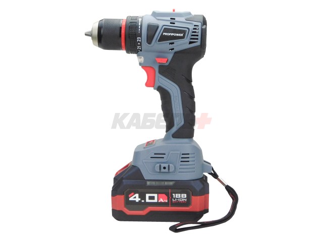 Аккумуляторный бесщеточный E0093 Profipower набор 4 в 1 ProfiSet-4F18 (Li-ion-2шт, 4Ач, З/У, кейс, E0081, E0080, T0056, T0058)