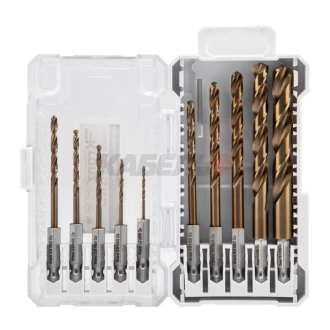 Набор сверл по металлу «Кобальт», 1,5-10 мм, Р6М5К5, шестигранный хвостовик, 10 шт. KRANZ