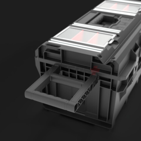 Ящик для инструментов Qbrick System ONE Longer Technik ,черный