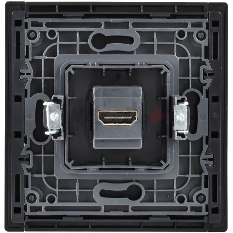 FORTE&PIANO Розетка HDMI FP640M металл шампань IEK