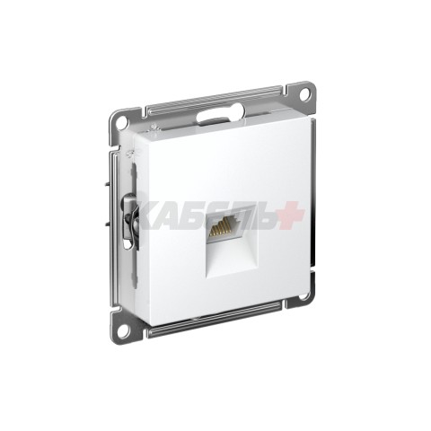 ATLASDESIGN РОЗЕТКА компьютерная RJ45 кат. 5e, механизм, БЕЛЫЙ