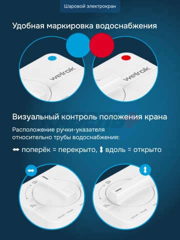 Защита от протечек welrok Base+ латунь DN20 (3/4")