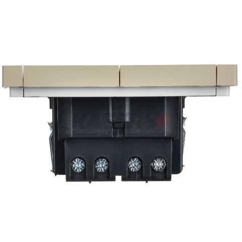 FORTE&PIANO Выключатель 2-клавишный перекрестный 10А FP409 ваниль IEK