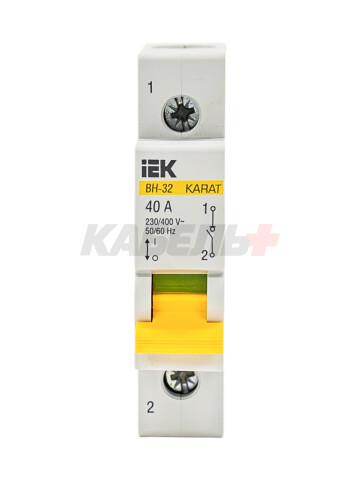 KARAT Выключатель нагрузки (мини-рубильник) ВН-32 1P 40А IEK
