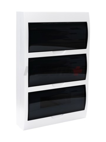 Корпус пластиковый ЩРН-П-36 черная прозрачная дверь IP41 GENERICA