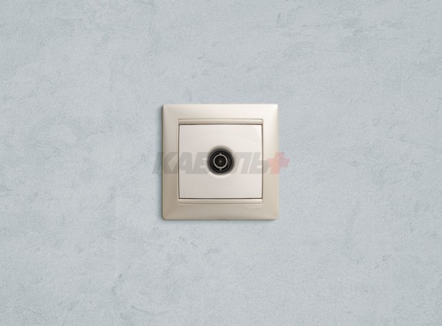 VALENA Розетка TV тип звезда белый