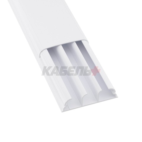 Кабель-канал плинтусного типа 70х22 мм, трехсекционный, с крышкой DKC