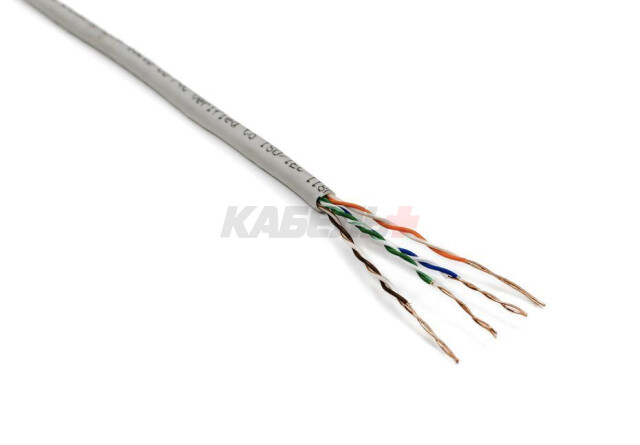 ITK Витая пара U/UTP кат.5E 4х2х24AWG solid PVC серый (305м) РФ