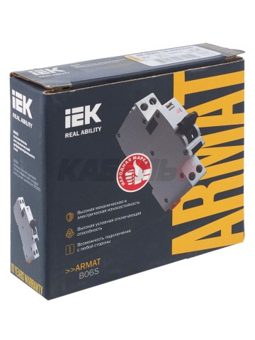 ARMAT Дифавтомат B06S 1P+NP B6 30мА тип AC (18мм) IEK