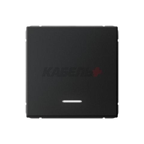 ARTGALLERY 1-клавишный ВЫКЛЮЧАТЕЛЬ с подсветкой, 10АХ, механизм, быстрозажим. клем., КАРБОН