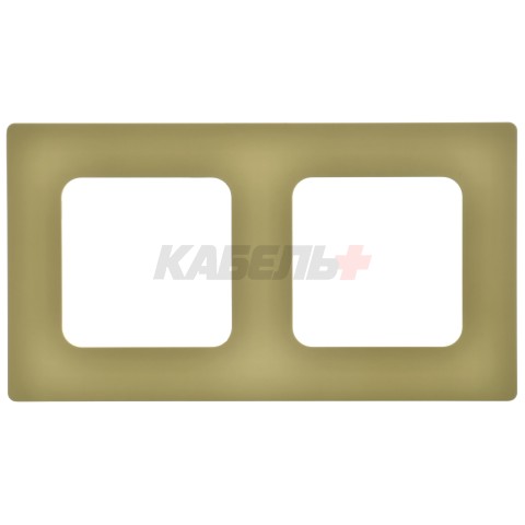 FLITE Рамка 2-местная РУ-2-К-ФлО оливковый IEK