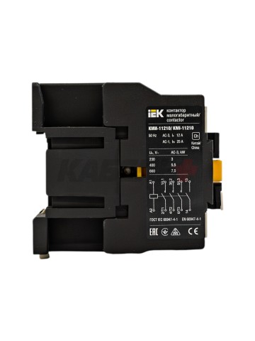 Контактор КМИ-11210 12А 400В/АС3 1NO IEK