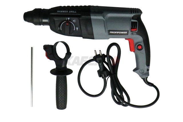 Сетевой перфоратор E0002 ProfiPower 2-26 220В PDFR-1200, SDS+ 3 режима (В кейсе) УЛУЧШЕННАЯ СЕРИЯ
