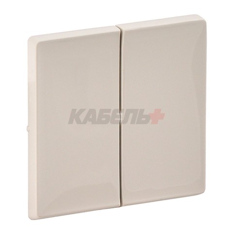 Valena Life - Лицевая панель для двухклавишного выключателя, слоновая кость
