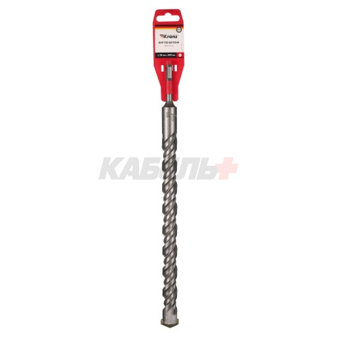 Бур по бетону 28x400x340мм, SDS PLUS KRANZ