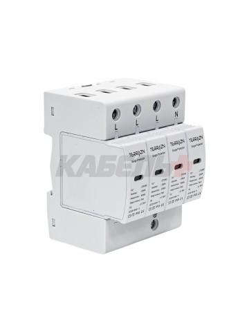 Устройство защиты от импульсных перенапряжений CET-T1T2-AC, 4P, AC275V, 7KA(10/350us), 20-50KA(8/20)us Up<1,5KV