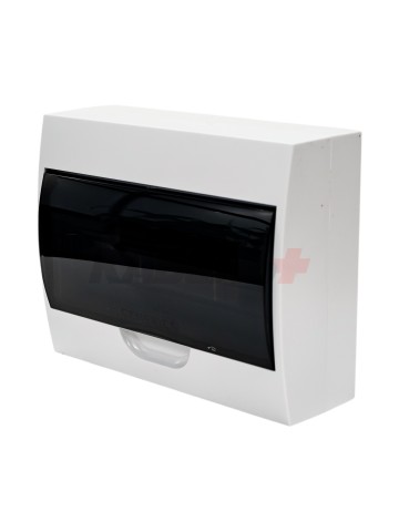 Корпус пластиковый ЩРН-П-12 черн. прозр. дверь IP41 GENERICA