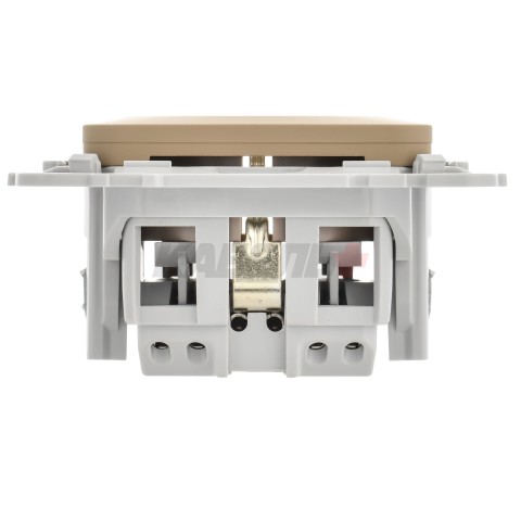 FLITE Розетка с заземлением без защитных шторок безвинтовое крепление 16А РС11-1-ФлХ хаки IEK