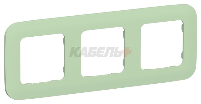 FLITE Рамка 3-местная РУ-3-А-ФлФ фисташковый IEK