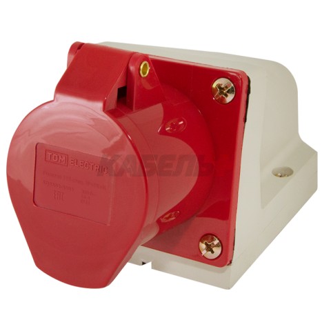 Розетка 115 стационарная 3P+PE+N 16А 380В IP44 TDM