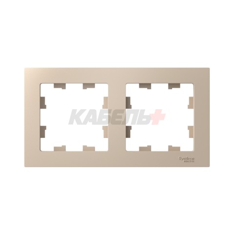 ATLASDESIGN 2-постовая РАМКА, универсальная, ПЕСОЧНЫЙ