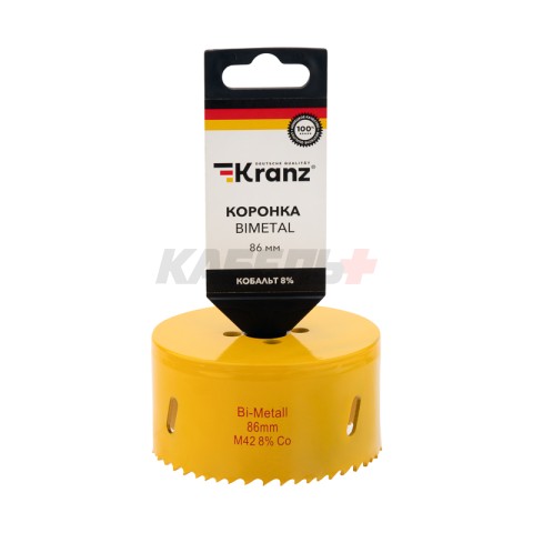 Коронка Bimetal 86мм KRANZ