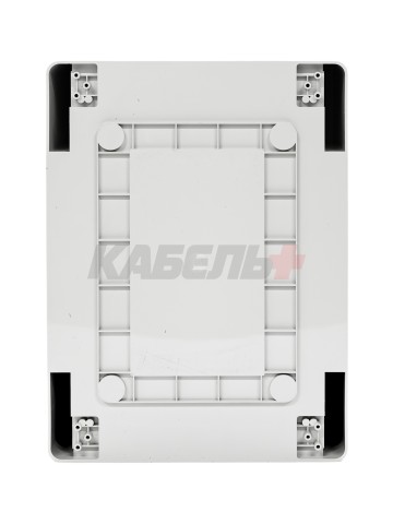 Пластиковый корпус 400х300х170 (ВхШхГ) прозрачная дверь, с монтажной платой, Design Pro Series IP67