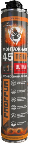 Пена монтажная профессиональная PROFPUR ultra огнестойкая, 750 мл(Беларусь)