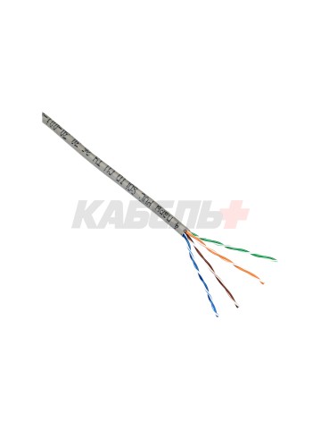 ITK Витая пара U/UTP кат.5E 4х2х24AWG solid PVC серый (305м) РФ/Т