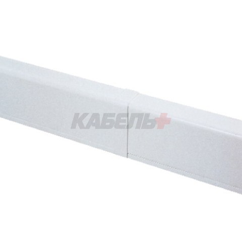 Накладка на стык для плинтусного короба 100х40 мм белое DKC