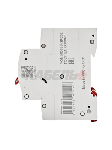 Автоматический выключатель YON max типа MD63S, 4,5кА, 3 полюса, хар-ка C, 32А DKC