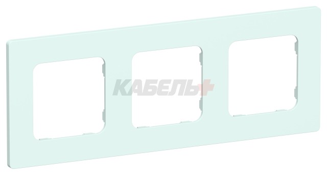 FLITE Рамка 3-местная РУ-3-К-ФлХЛ холодный лед IEK