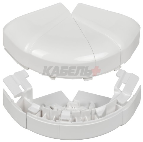 DLP Угол внешний изменяемый для кабель-канала 105х50мм (60-120град) белый