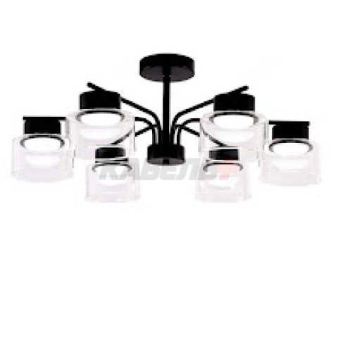 Светильник X-GX53 1084/6B чёрный