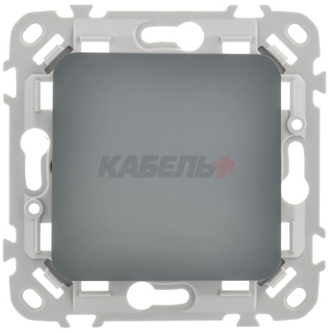 FLITE Выключатель 1-клавишный 10А ВС11-1-0-ФлМА мокрый асфальт IEK