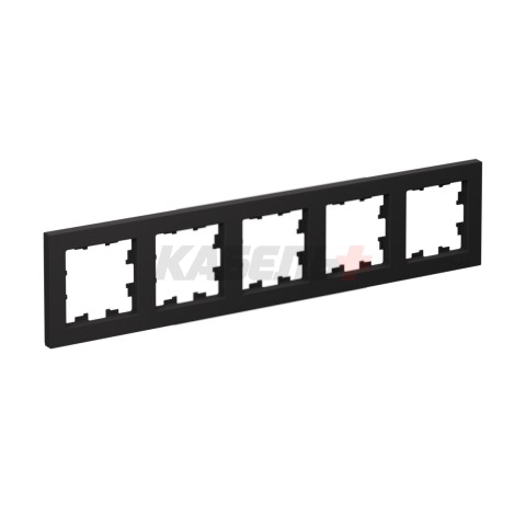 ATLASDESIGN 5-постовая РАМКА, универсальная, КАРБОН