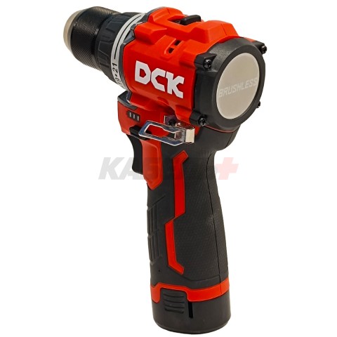 Дрель-шуруповерт аккумуляторная KDJZ1250 (10,8V / 2*2.0Ah / 50Nm / BL / Кейс), DCK