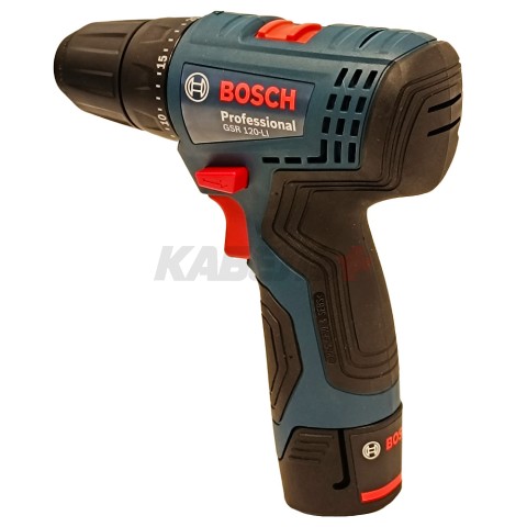 Шуруповерт GSR 120-LI аккумуляторный (30Nm / 2*2.0Ah / Кейс), BOSCH