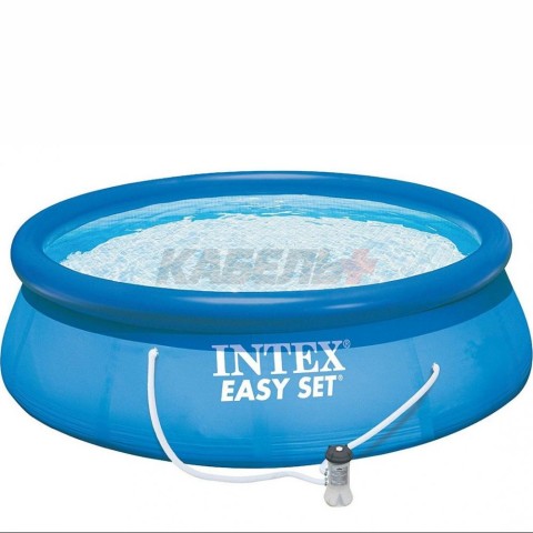 28108NP Бассейн надувной круглый EASY SET 244х61см с фильтр-насосом 1250л/ч INTEX