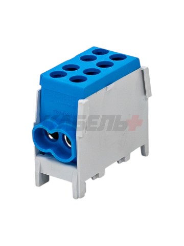 Клемма распределительная КСР с двойным винтом 2x25/2x16 синяя EKF PROxima