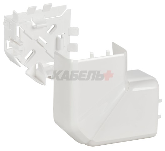 DLP Угол плоский 90град для кабель-каналов 80х35 80х50 белый