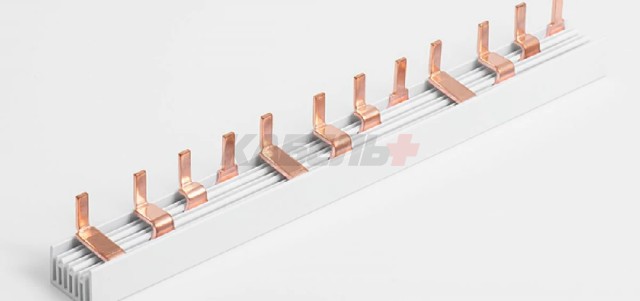 Шина соединительная типа PIN P-4L-1016/10, 4Px14, 10 мм2, 63А, L=1016мм (NVA)