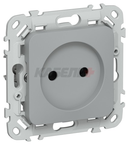 FLITE Розетка без заземления без защитных шторок 10А РС01-0-ФлС серый IEK