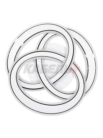 Светильник H26080/490 204Вт белый/черный