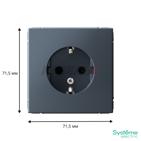 ARTGALLERY РОЗЕТКА с заземлением со шторками, 16А, механизм, ГРИФЕЛЬ